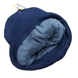 GORRO TEJIDO FORRADO CON PIEL