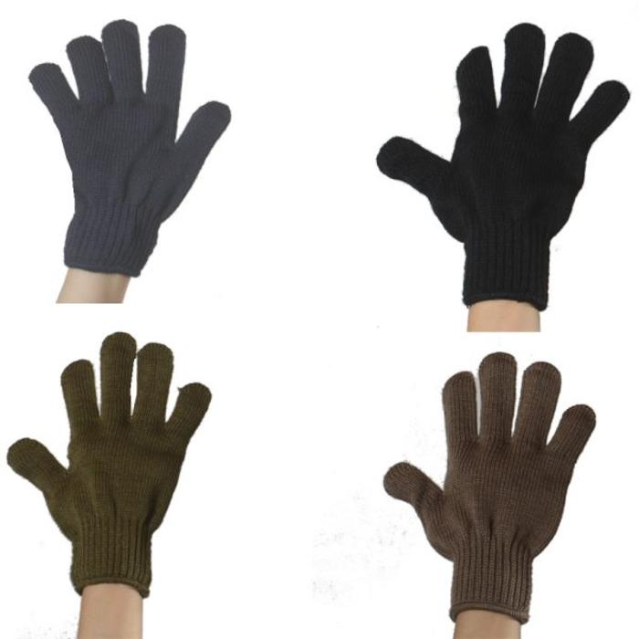 GUANTES TEJIDOS NEGROS