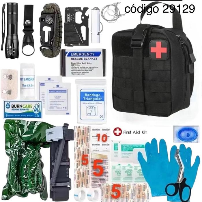 BOTIQUIN CON KIT DE PRIMEROS AUXILIOS POUCH SISTEMA MOLLE