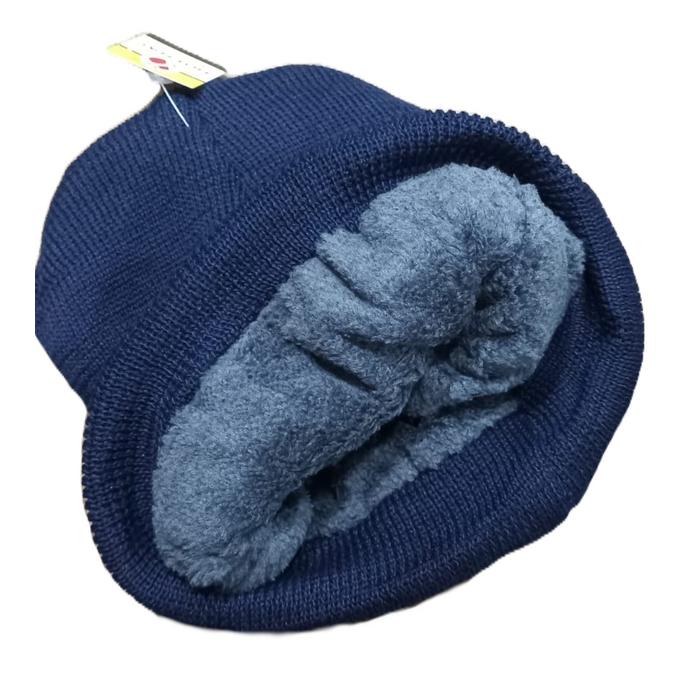 GORRO TEJIDO FORRADO CON PIEL