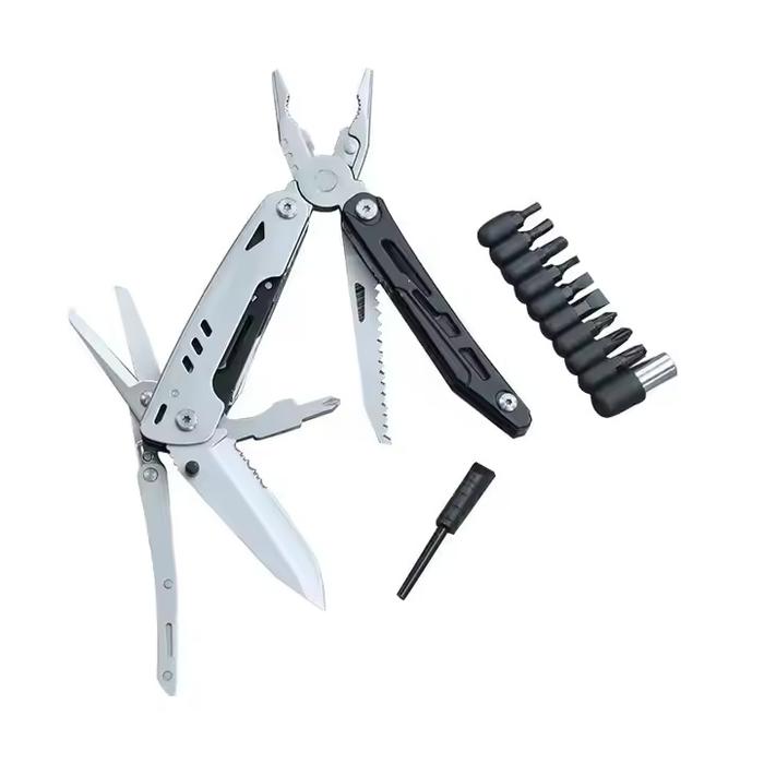 PINZA CORTAPLUMA MULTIFUNCION DE ACERO - 17 USOS CON ESTUCHE