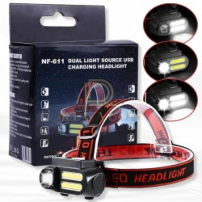 LINTERNA MINERA RECARGABLE DOBLE LUZ Y MODO ESTROBOSC�PICO