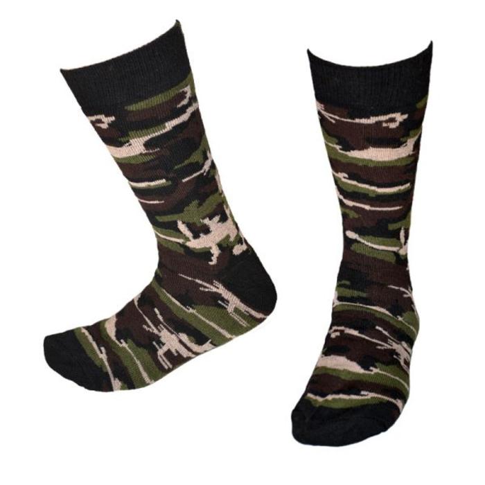 MEDIAS TERMICAS EN VERDE CAMUFLADO