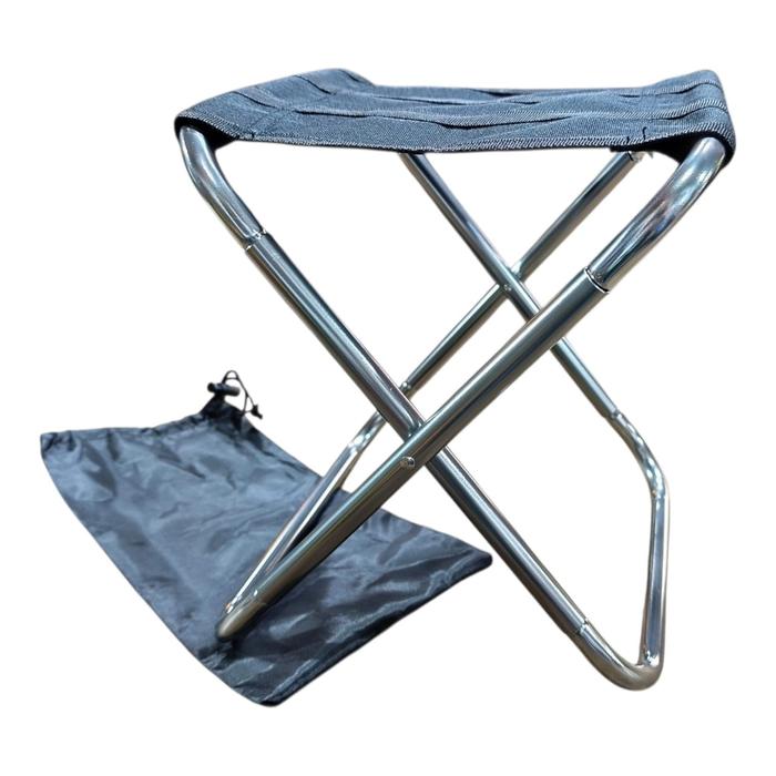 BANQUITO PLEGABLE PORTATIL DE ALUMINIO