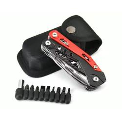 PINZA CORTAPLUMA DE ACERO MULTIFUNCION CON ESTUCHE