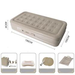 COLCHN INFLABLE INDIVIDUAL CON BOMBA INTEGRADA 