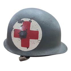 CASCO M1 COMPLETO CON ORIFICIO DE IMPACTO - USADO -